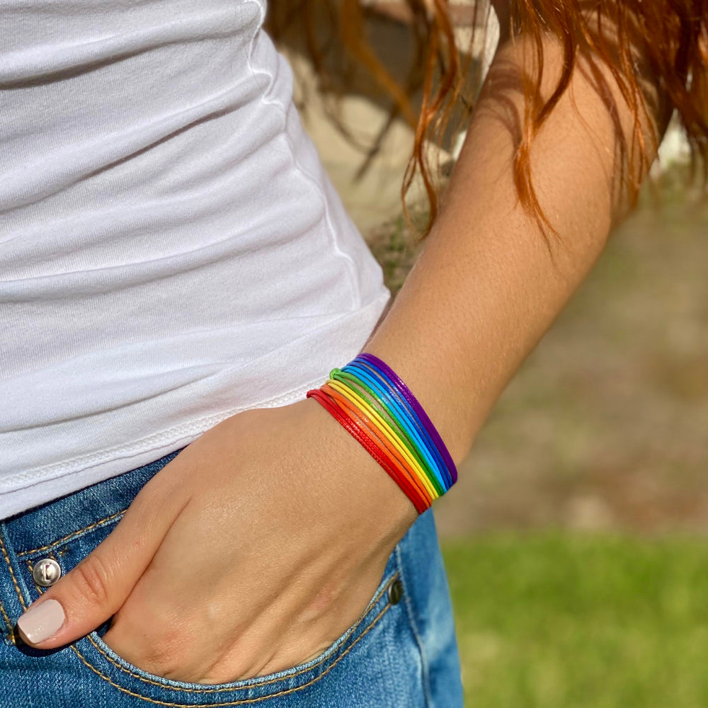 LEATHER IMITATION CORD BRACELETS-Luck Strings