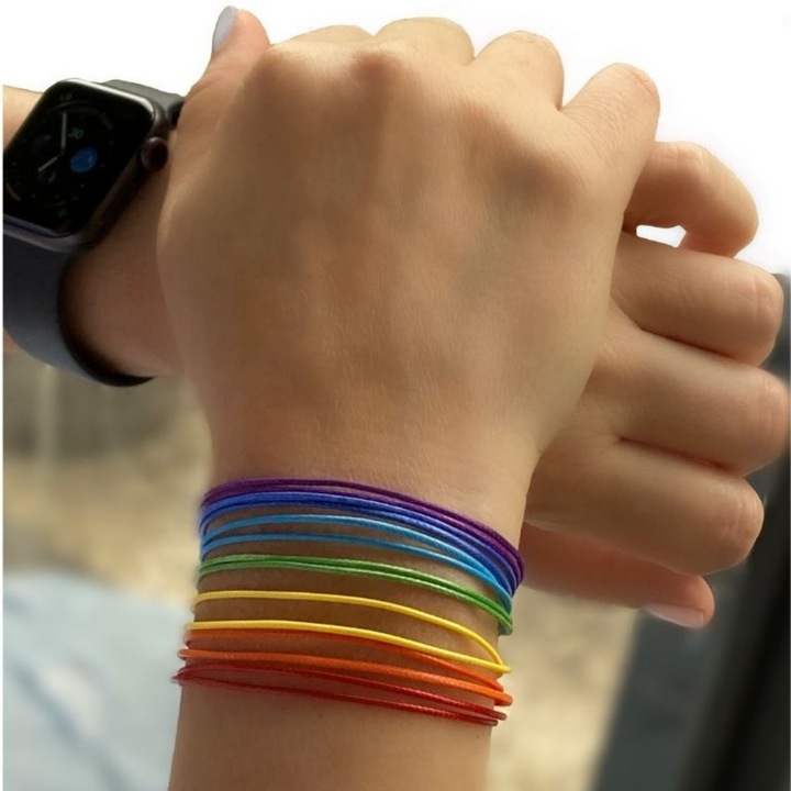 LEATHER IMITATION CORD BRACELETS-Luck Strings