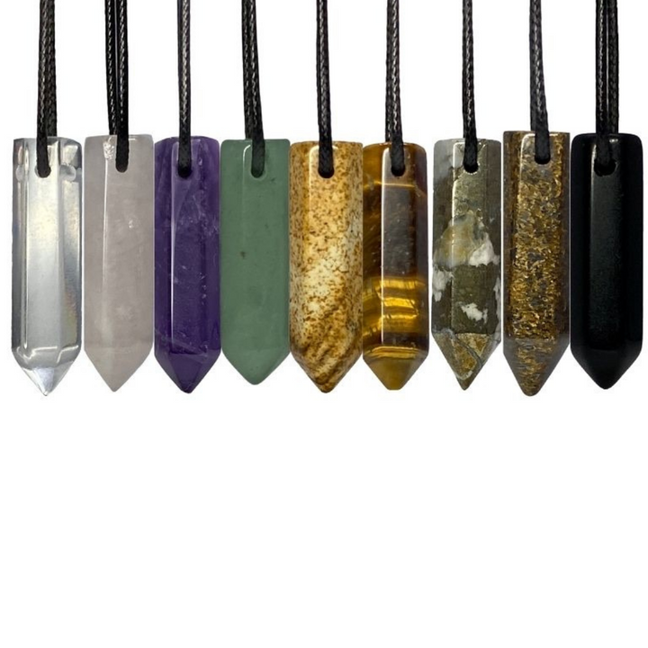 TIGER EYE POINT NECKLACE-Luck Strings