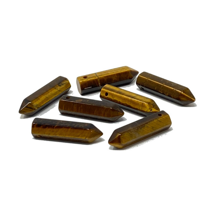 TIGER EYE POINT NECKLACE-Luck Strings